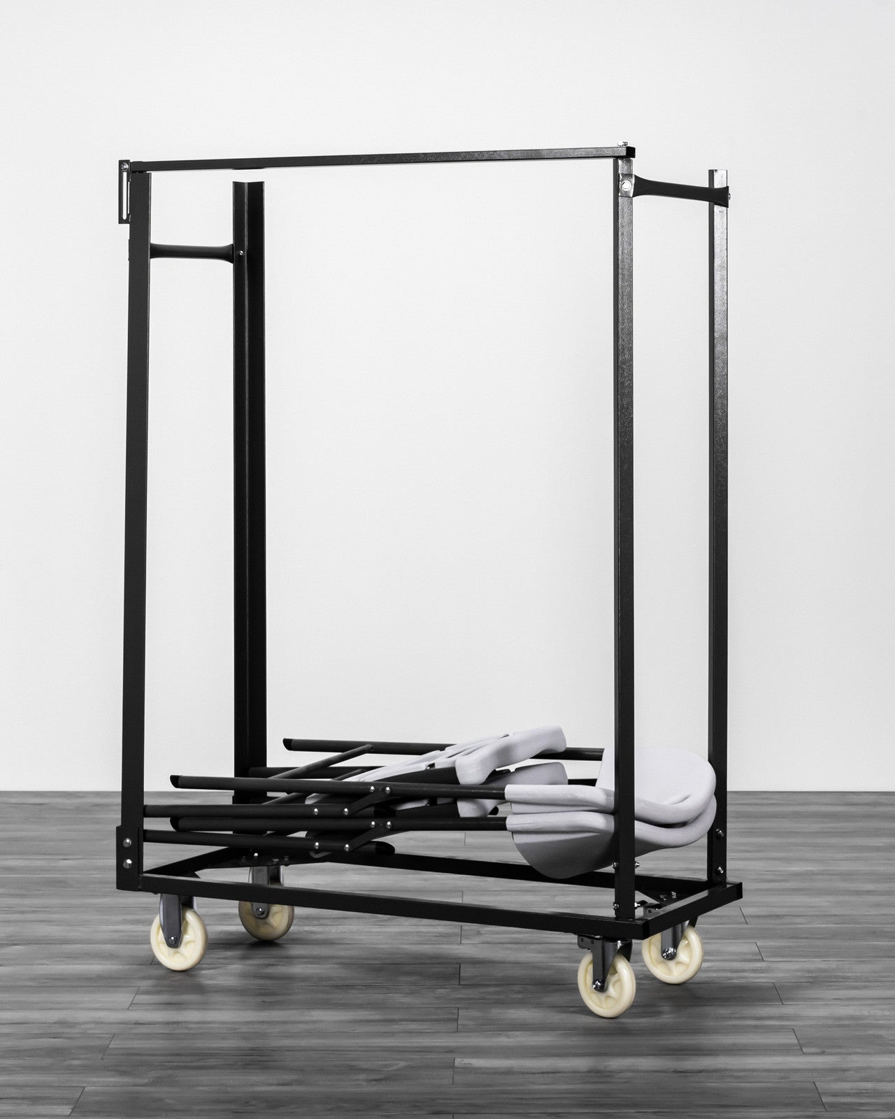 Folding Chair Cart - Heavy-Duty Storage & Transport for Up to 20 Chairs