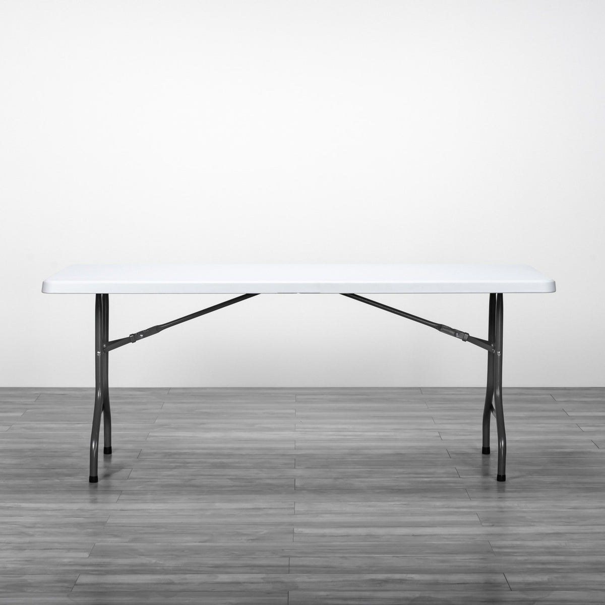 8-Foot Poly Folding Table – Heavy-Duty Rectangle