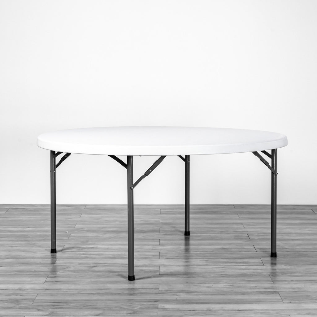 60″ Round Poly Folding Table – Heavy‑Duty