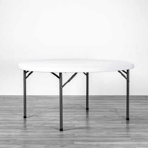 60″ Round Poly Folding Table – Heavy‑Duty